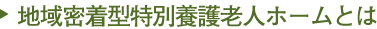 地域密着型特別養護老人ホームとは